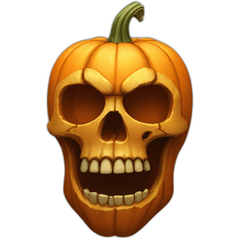 pumpkin skull emoji