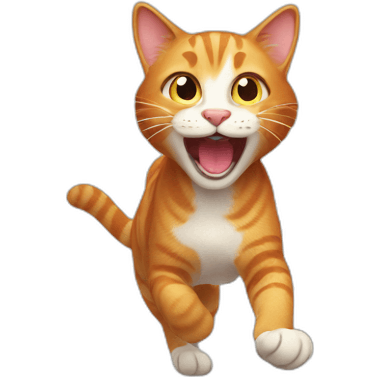 excited ginger cat emoji