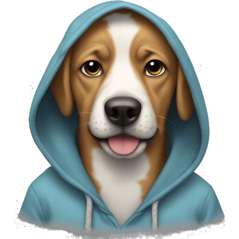 dog in hoodie emoji