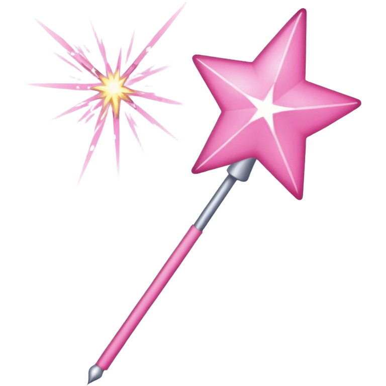 pink wand with sparks emoji