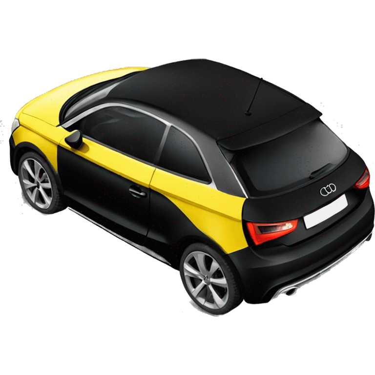 Yellow and black Audi a1 (new model) emoji