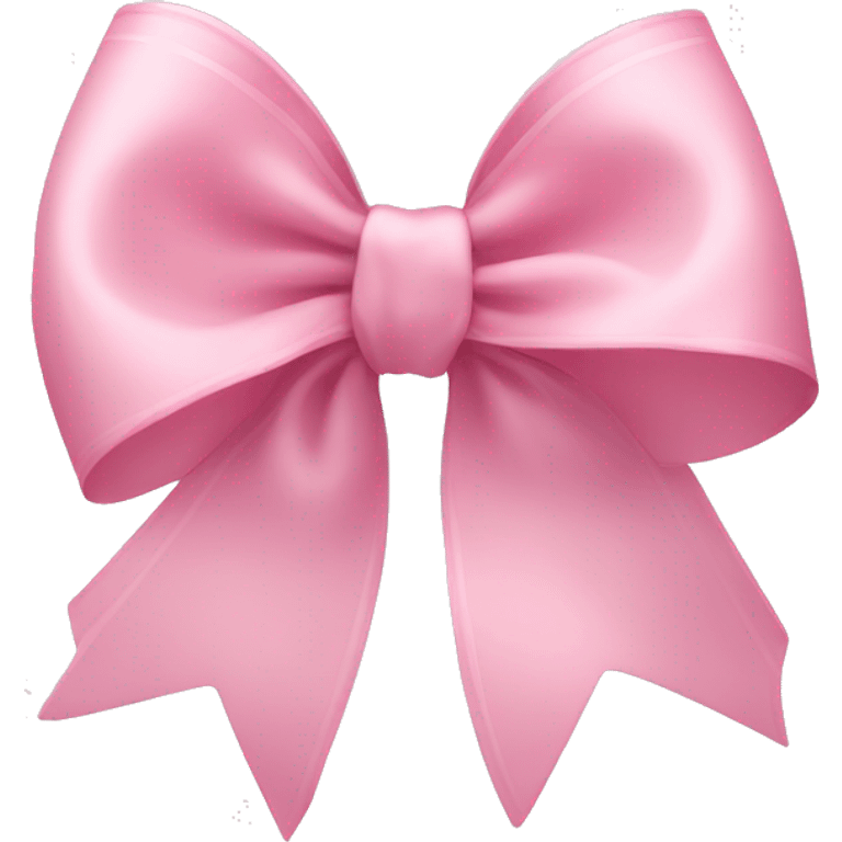 light pink ribbon bow emoji