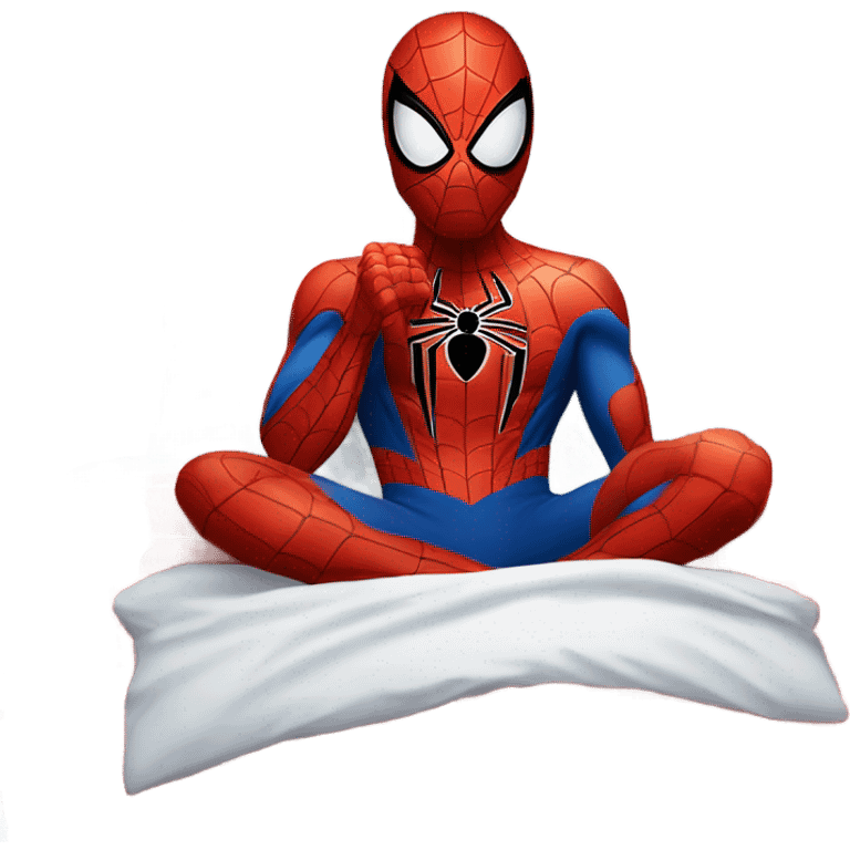 spider man in bed  emoji