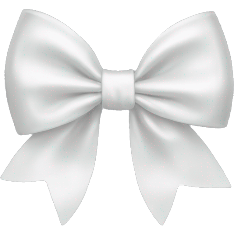 white satin bow emoji