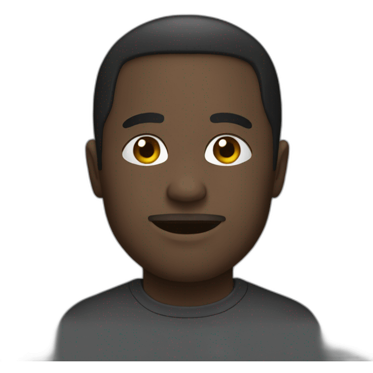 Une personne noir emoji