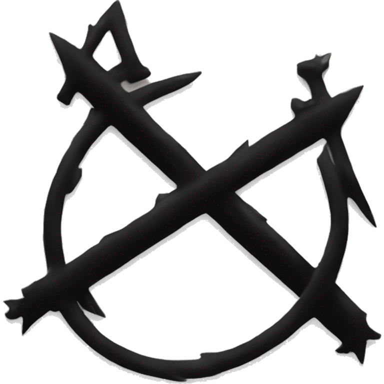 Anarchy symbol emoji