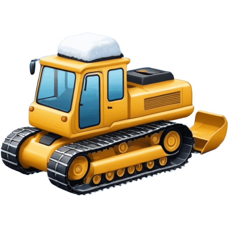 Mountain grooming snowcat  emoji