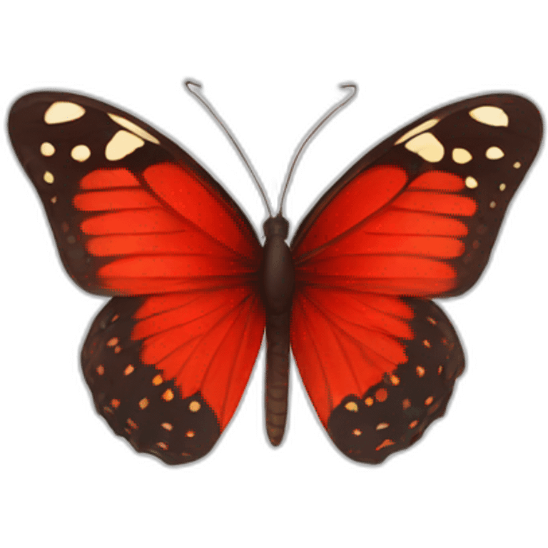 butterfly red emoji