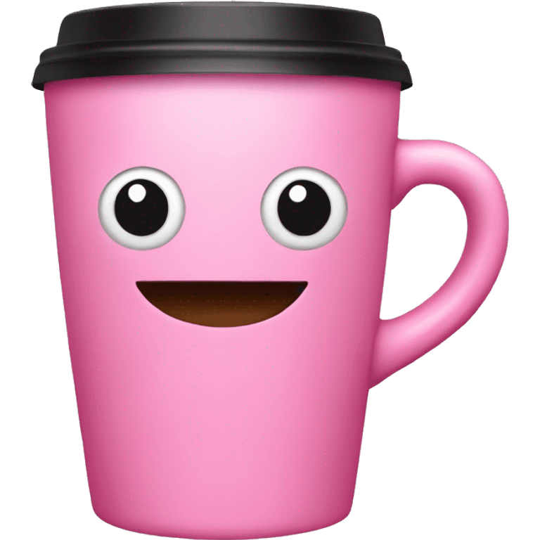 Pink coffee emoji