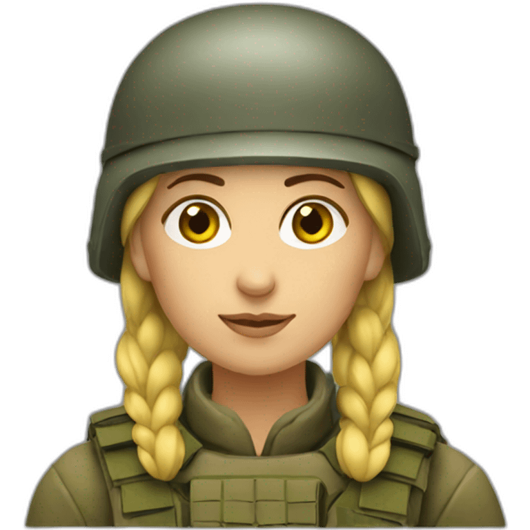 ukranian soldier woman emoji