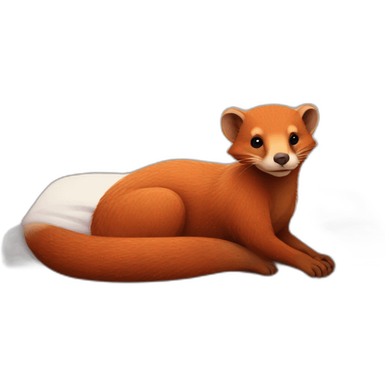 red mongoose in bed emoji