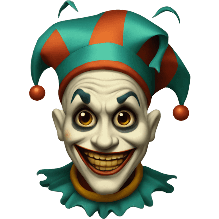 vintage scary jester  emoji