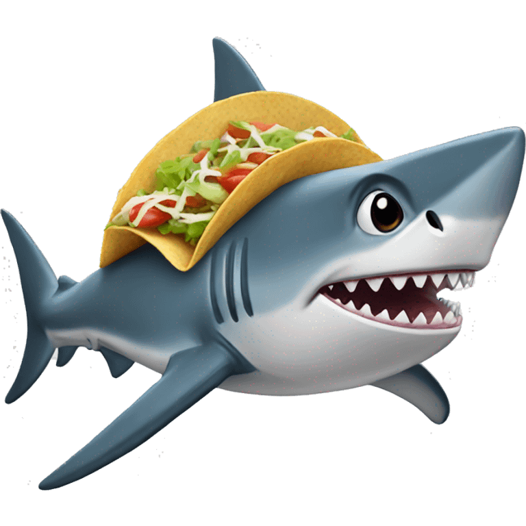 shark taco emoji