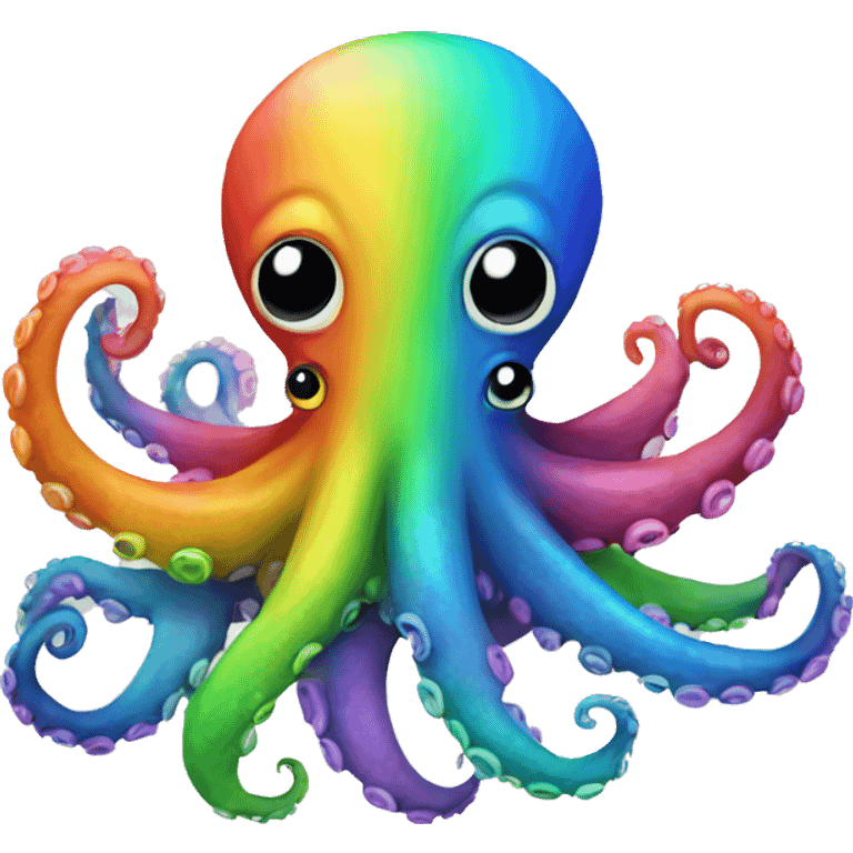 rainbow octopus emoji