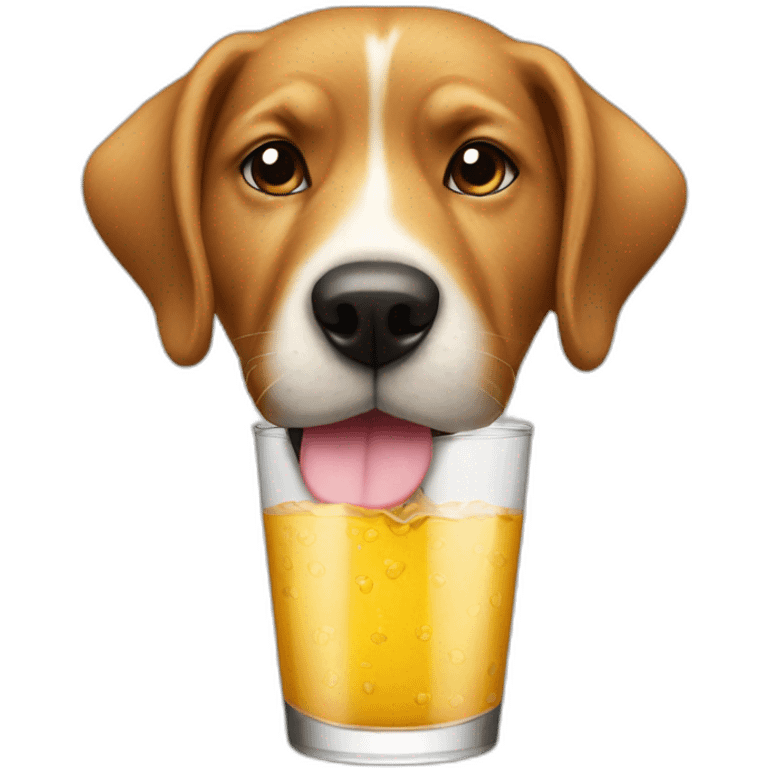 A dog drink emoji