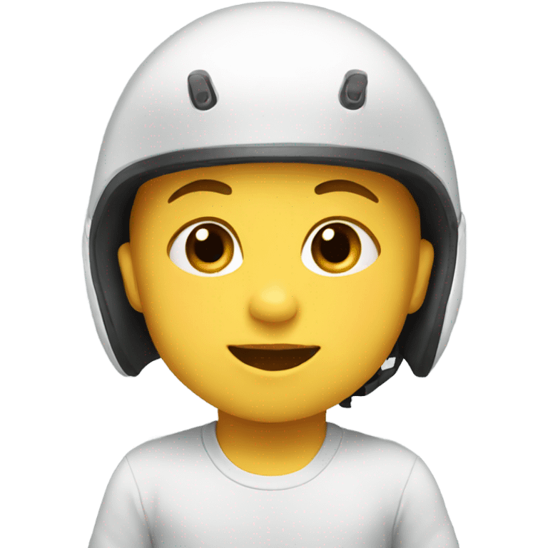 baby wearing a helmet emoji