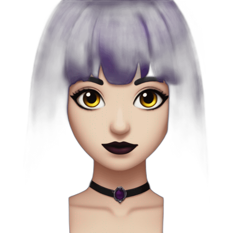 Elissabat-with-bangs-long-hair-dark-purple-and-black-vampire-goth-makeup emoji