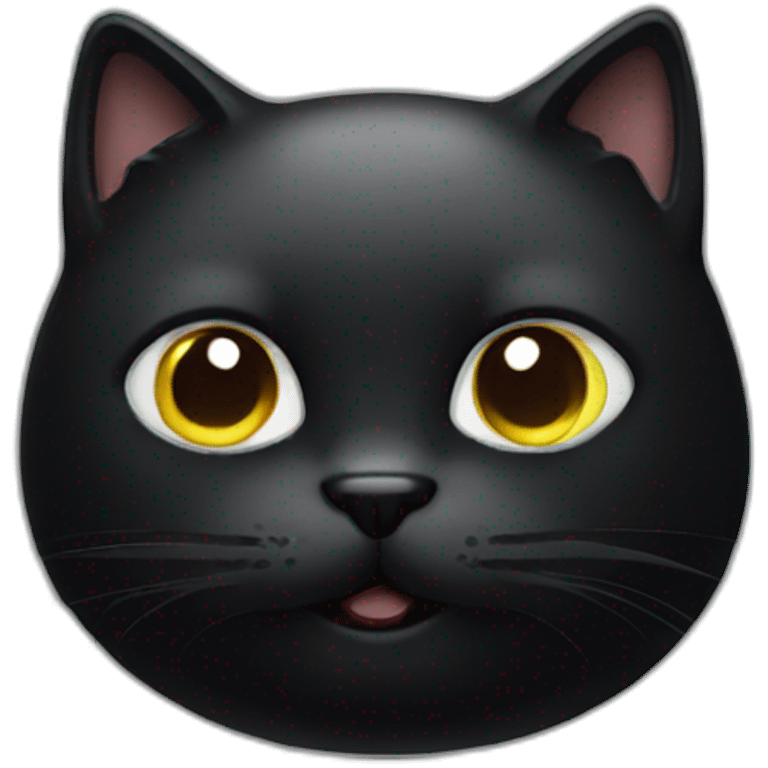 black-cat-phone emoji