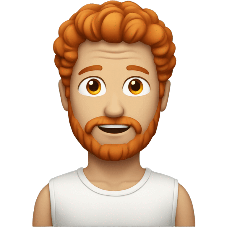 Red headed man emoji