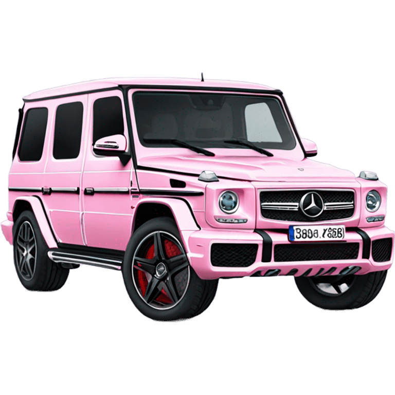 entire Mercedes-Benz G63 AMG light pink emoji