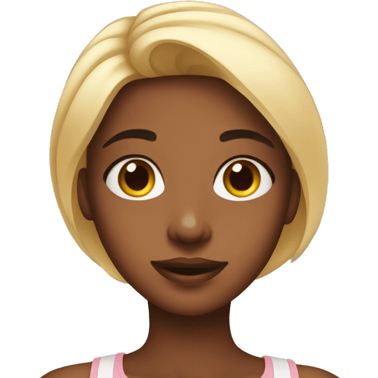 Girl with skincare on face emoji