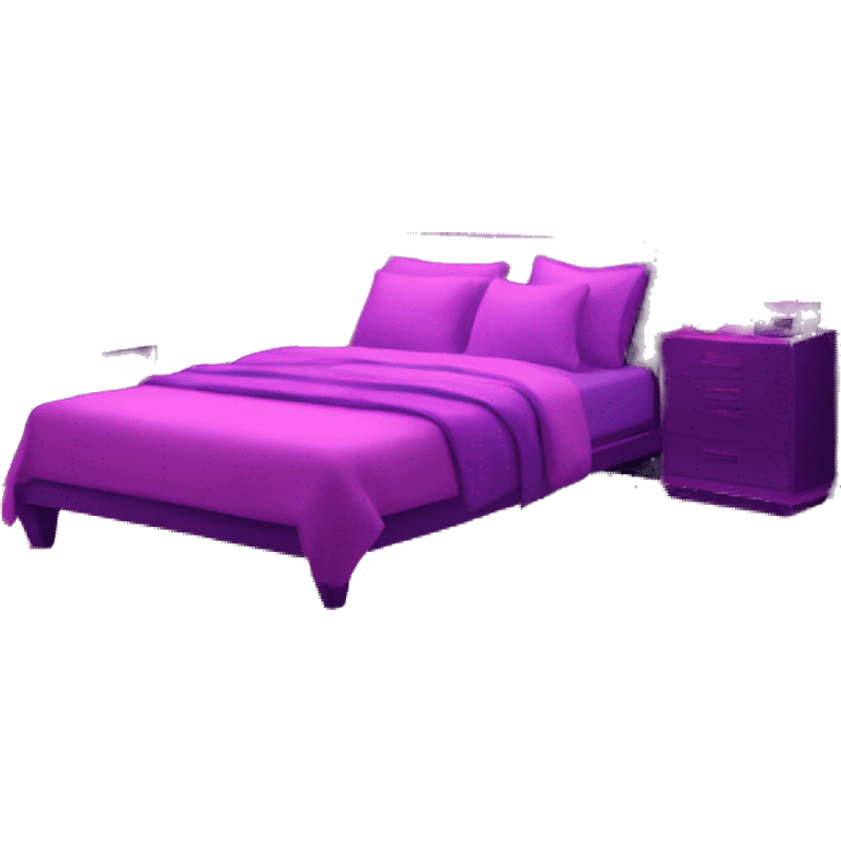 pink and purple neon room emoji