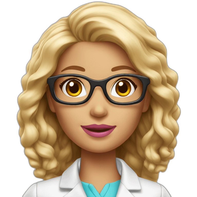 Barbie scientist emoji