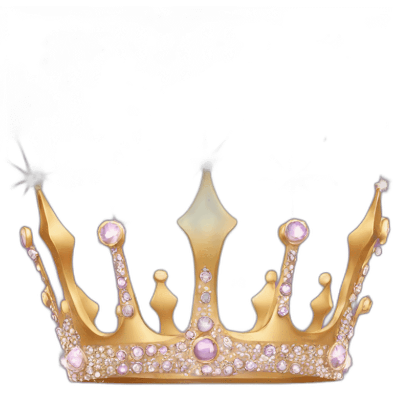 crown with sparkles emoji