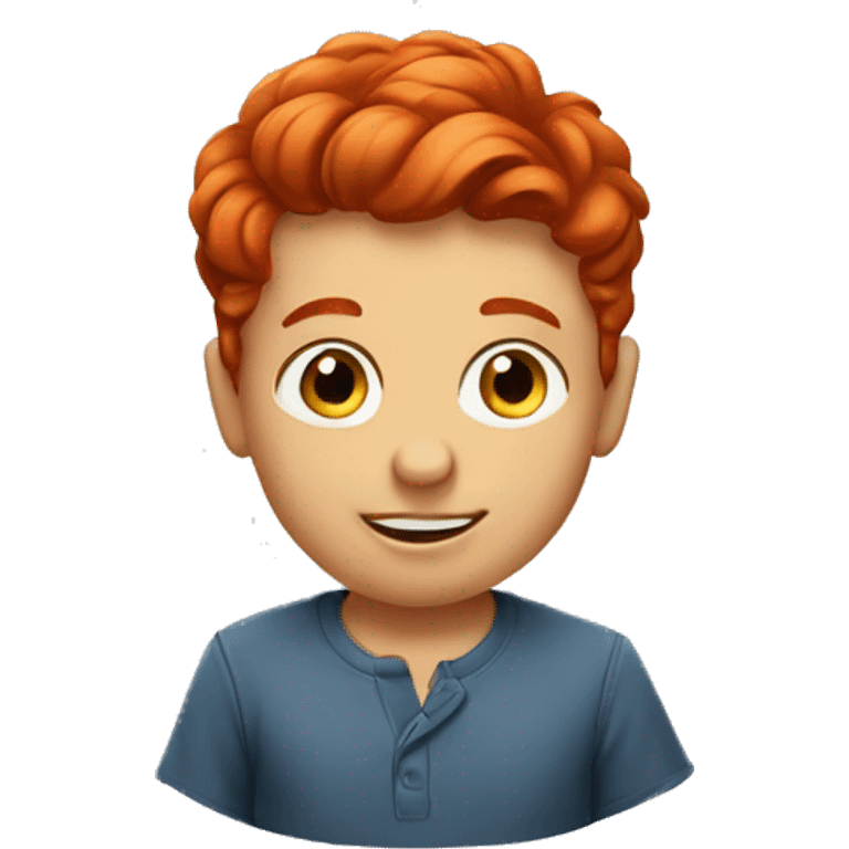 Two red head little boys emoji