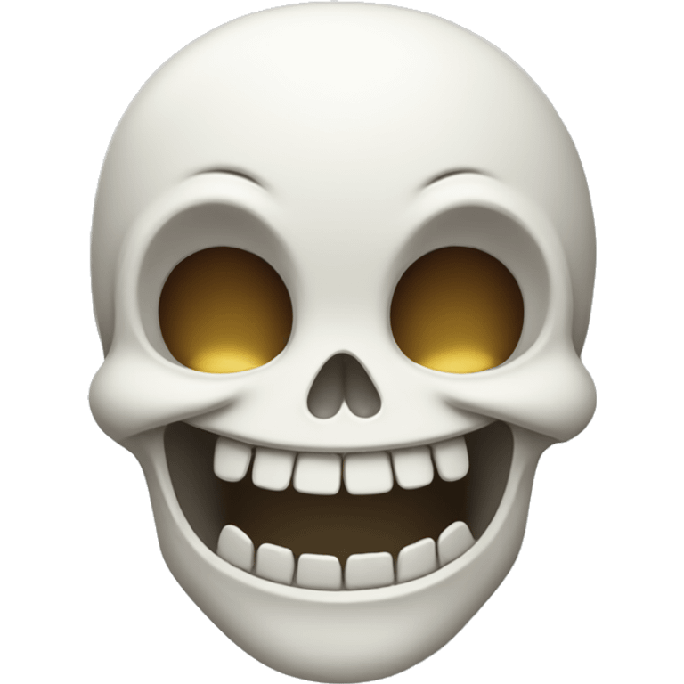 Laughing white skull  emoji