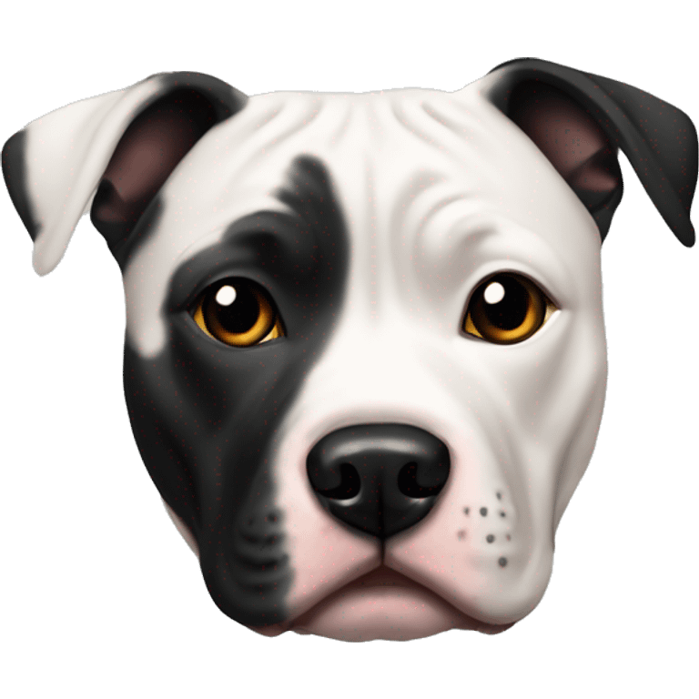 Staffordshire bull terrier black emoji