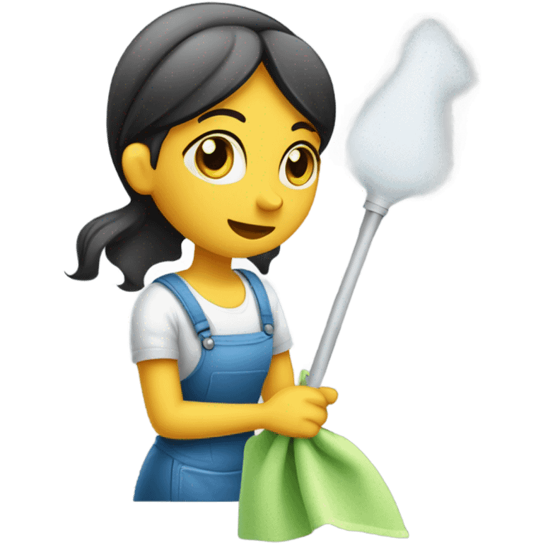 girl clean emoji