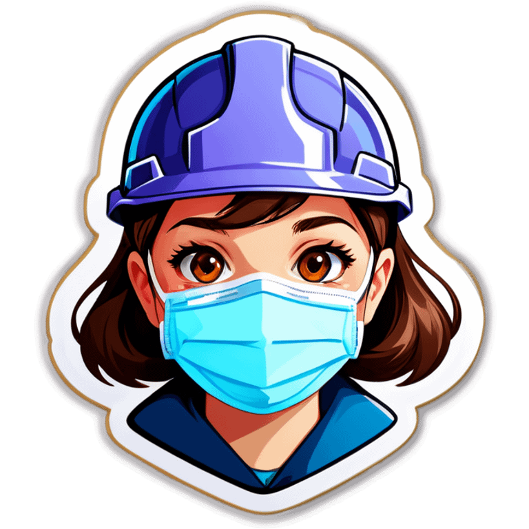 Girl with ppe emoji