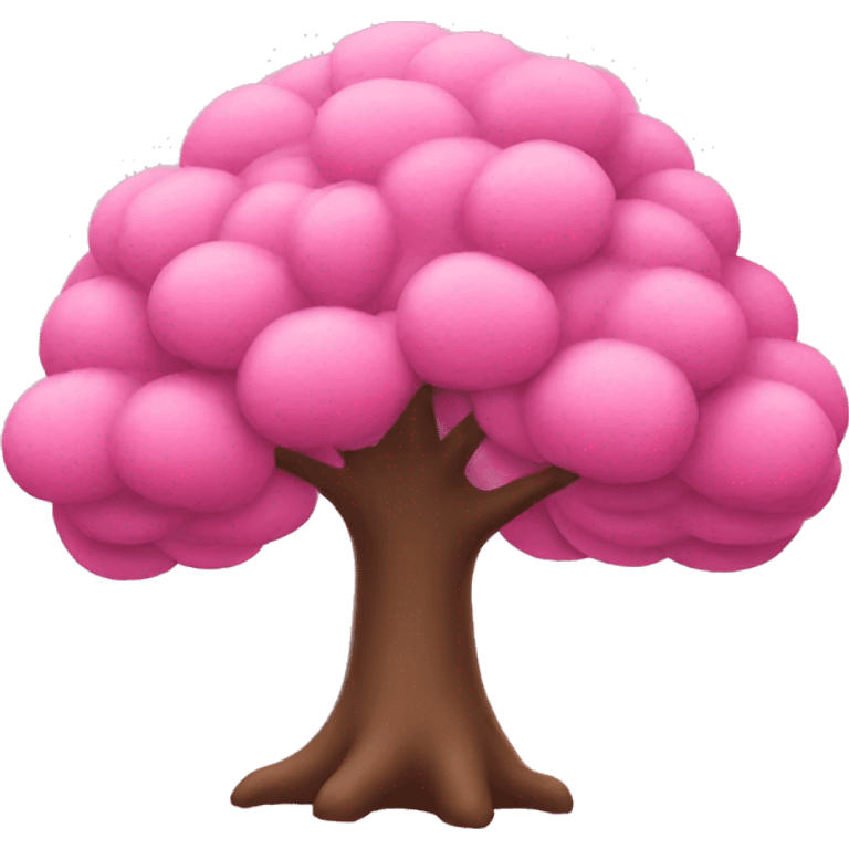 Pink tree emoji