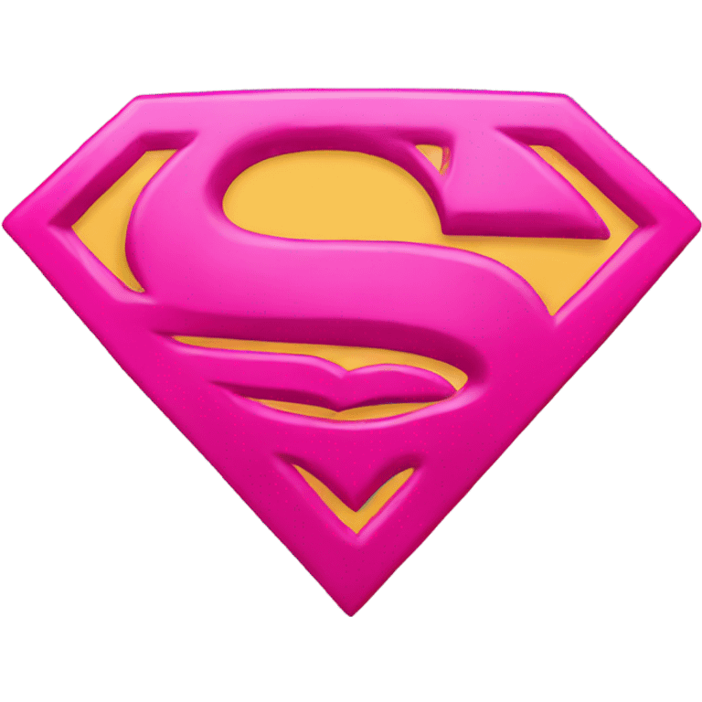 pink superman sign emoji