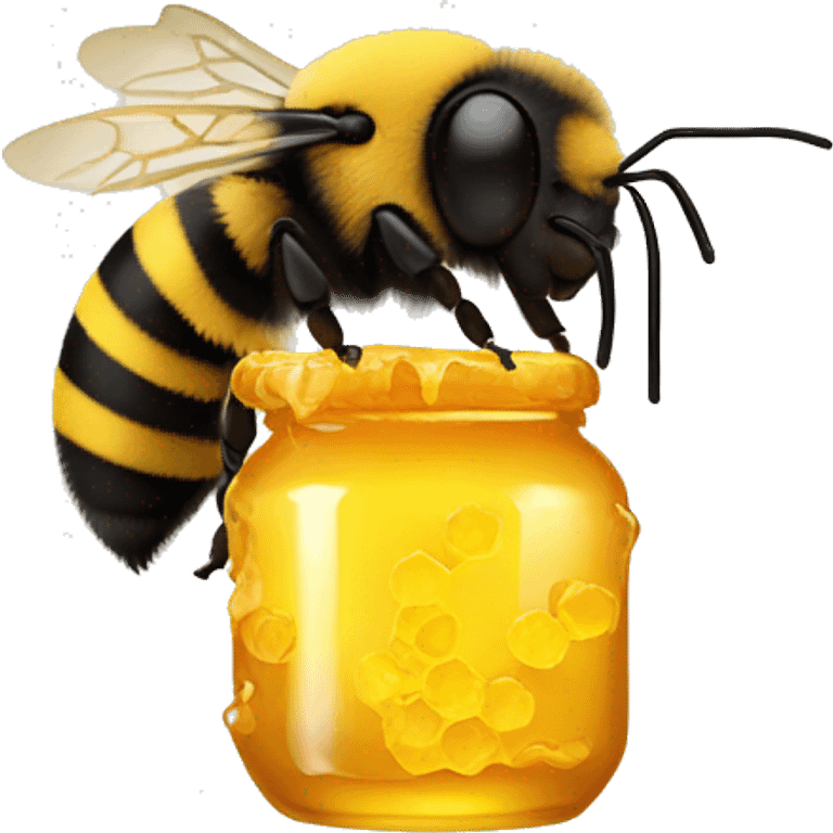 bumblebee eating honey emoji