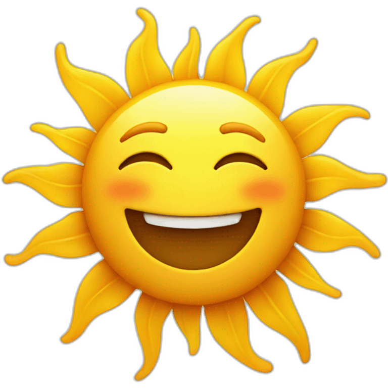 Sun with smile emoji