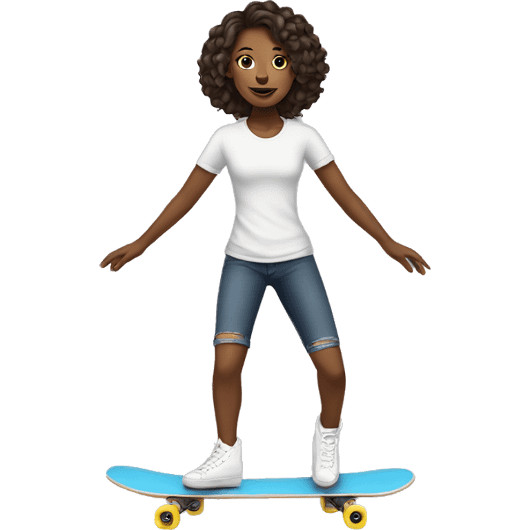 Feminine skater  emoji