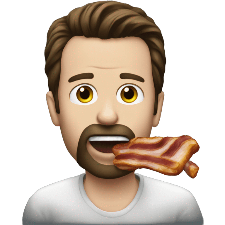 emmett j scanlan eating bacon emoji