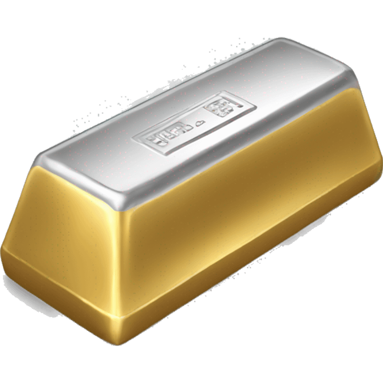 silver gold bar emoji