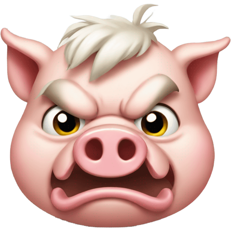 Angry pig emoji