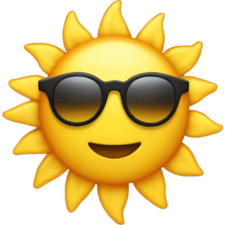 Sun with glasses emoji