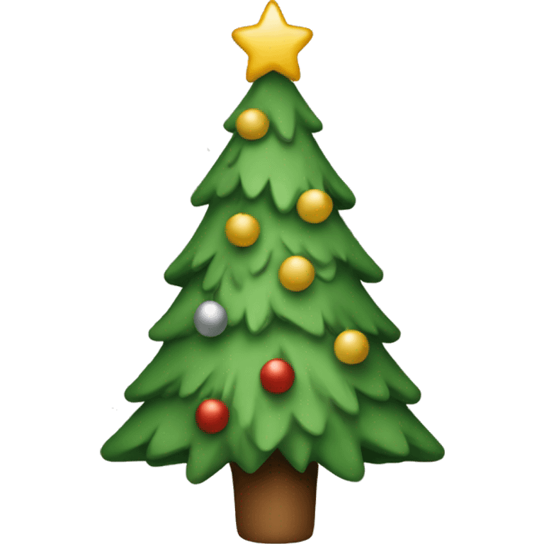 Neutral color Christmas tree  emoji