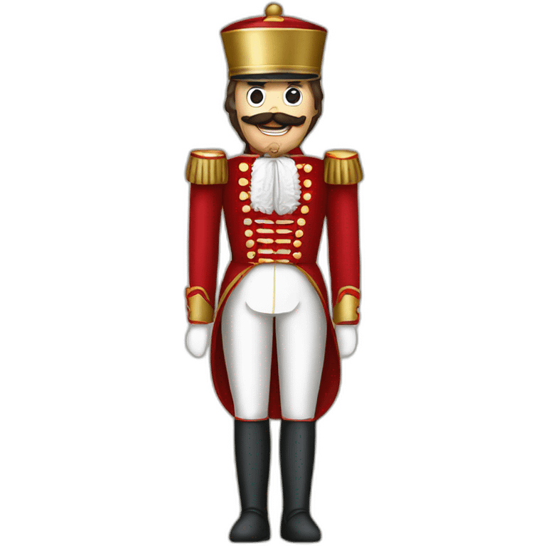 full body nutcracker with big mouth emoji