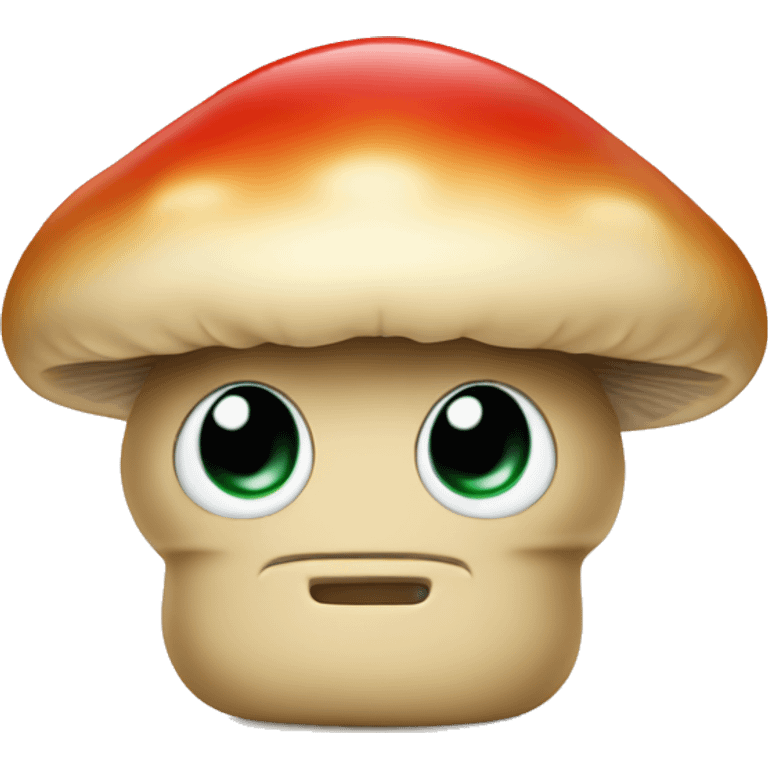 Mushroom holding applesauce  emoji