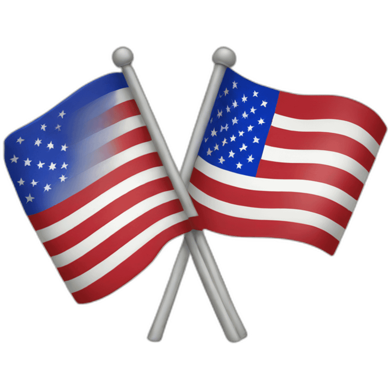 french and american flag combined emoji