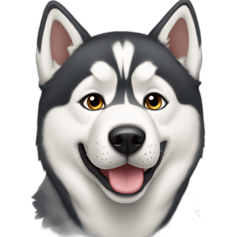 Siberian husky emoji