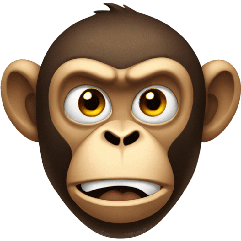 Angry monkey face emoji