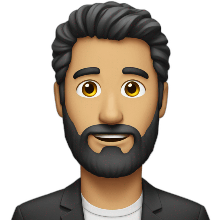 TV-Host-dark-beard emoji