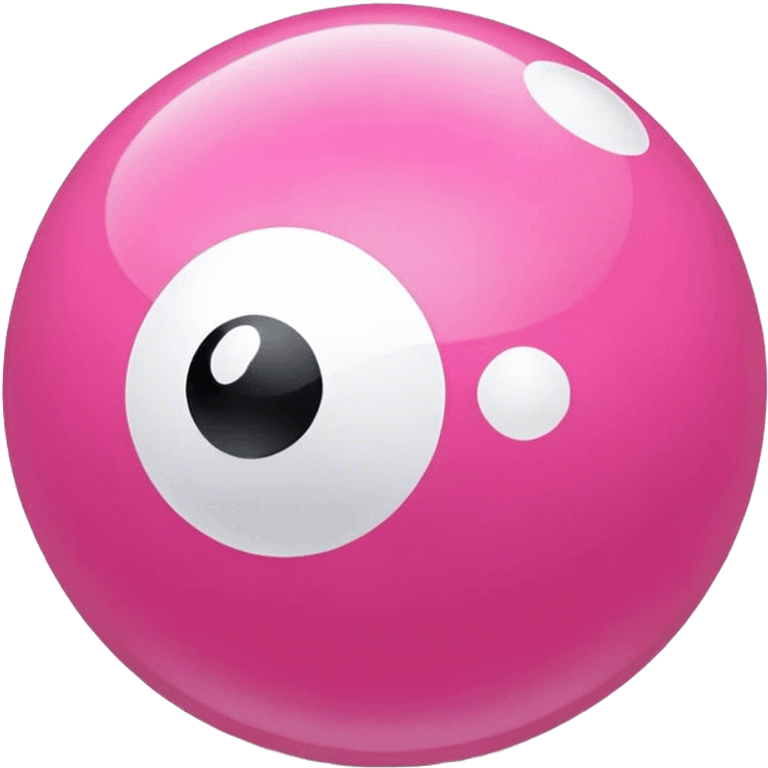 Pink 8 ball emoji